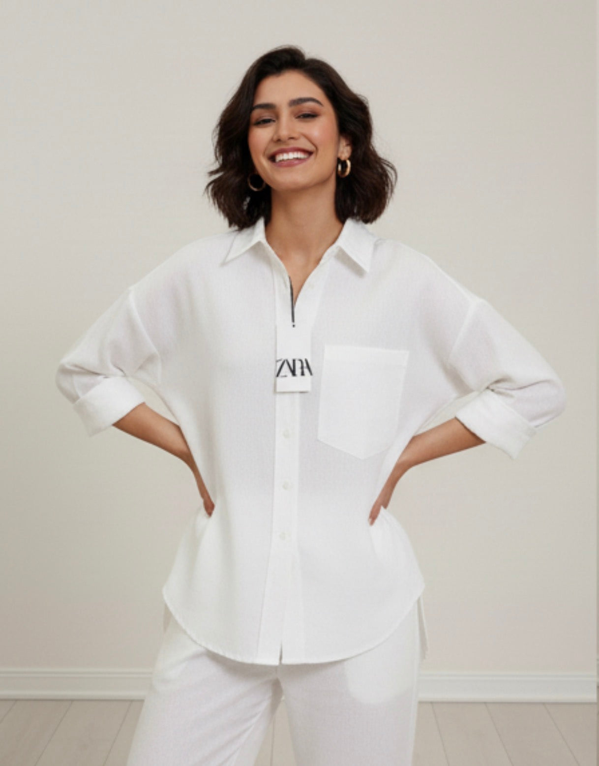 ZARA Wool Peach Co-ord Set β Premium Quality